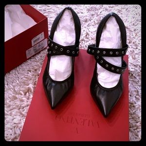 Black strap pump . 4inc heel VALENTINO GARAVNI